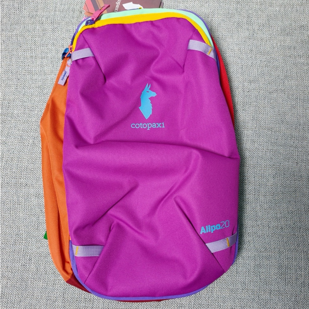 cotopaxi Allpa 20 L Purple Magenta & Orange Daypack with Aqua Accents NWT
